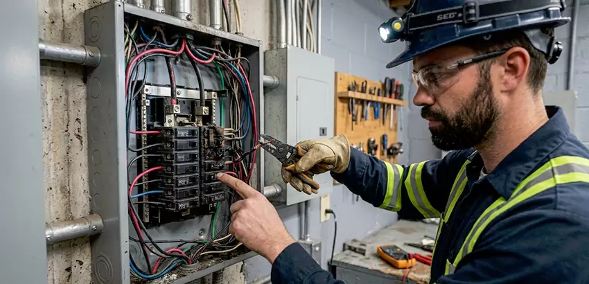 Breaker Box Short Circuit Repair in Huntsville