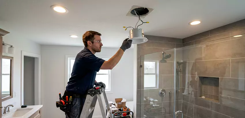 Bathroom and Shower Recessed Lighting Installation in Huntsville