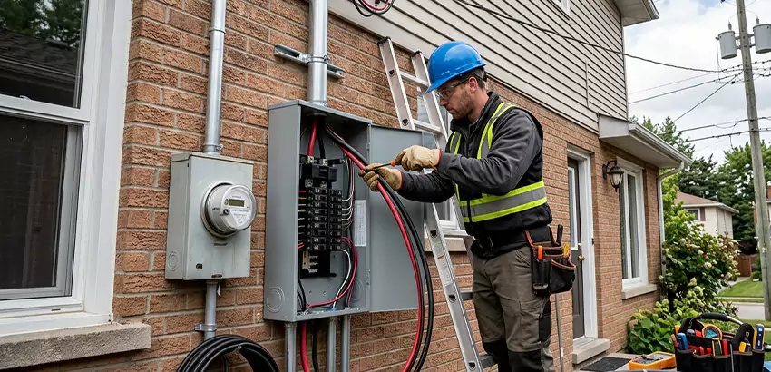 Outdoor Subpanel Installation in Huntsville